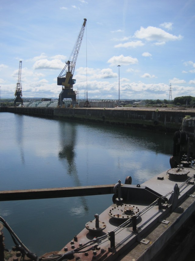 View from the dock gates