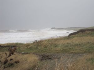 Storm surge at Allonby January 2014 (photo: Ann Lingard)