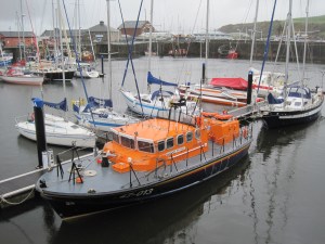 RNLB 'Robert and Violet', the new relief boat, at Whitehaven