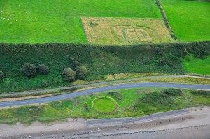 Crosscannonby saltpans and Milefortlet 21 (photo: (C) Andrew Lysser)
