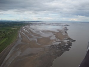 Rocky scars extend far into the channel; the outermost dark patch is outer Ellison’s scar