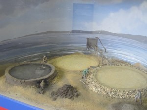 Saltpans model in the new exhibition space at Holme Cultram Abbey