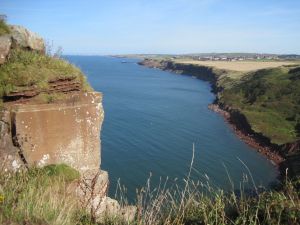 Looking North to Whitehaven from the new stretch of coastal path by Birkham's (photo: Ann Lingard)
