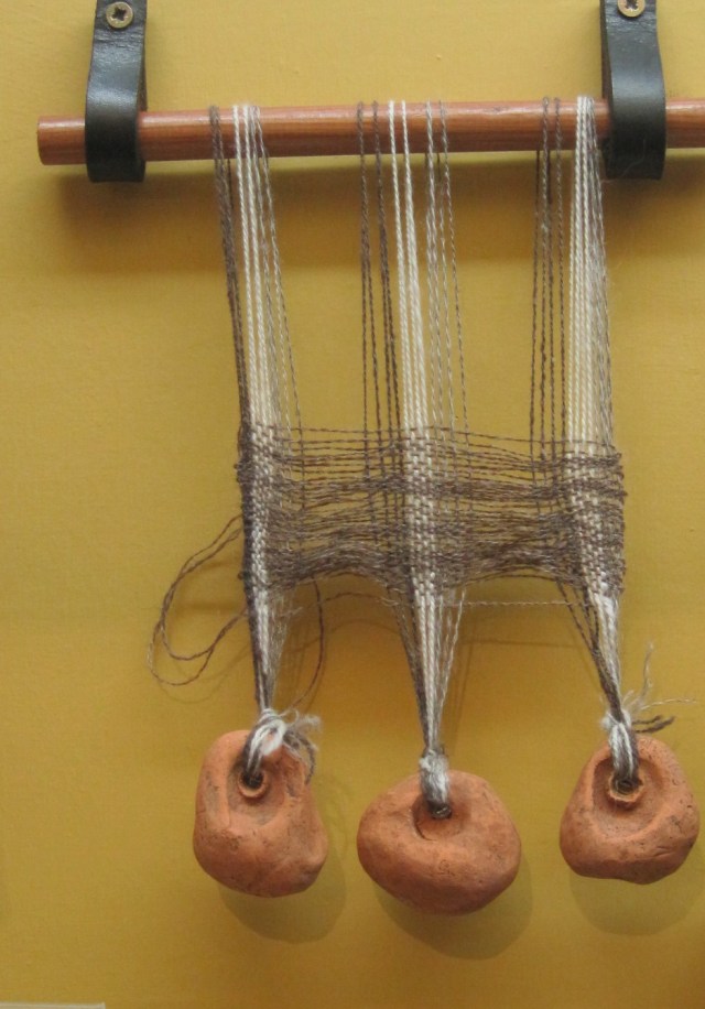 Loomstones or warp-weights, Dumfries Museum